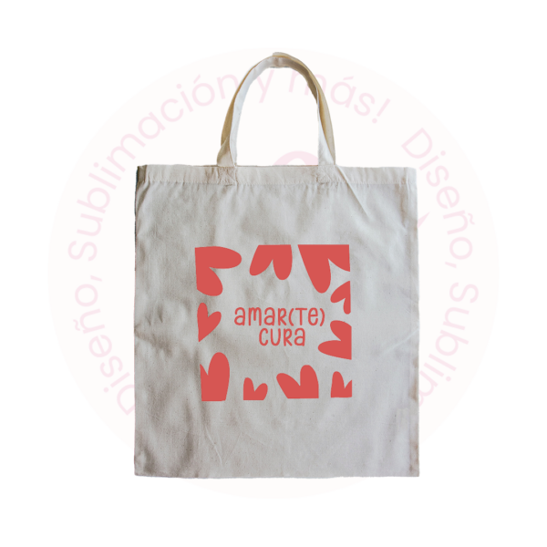 Tote bag - Frase amar (te) cura