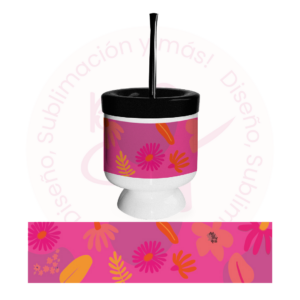 Mate - Flores Rosa
