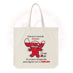 Tote bag - Tu nivel de deudas