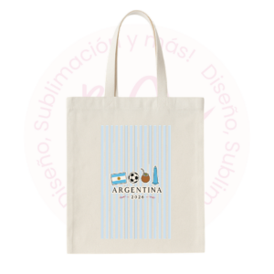 Tote Bag - Futbol y Mate 2026 (Celeste ó Rosa)