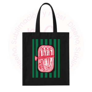 Tote Bag Negra - Sardine