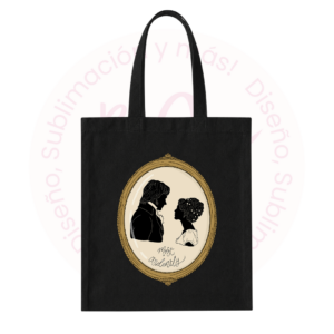 Tote Bag Negra - Orgullo y Prejuicio