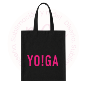 Tote Bag Negra - YOGA