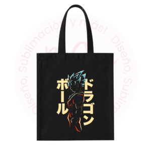 Tote Bag Negra - Goku Ultra Instinto