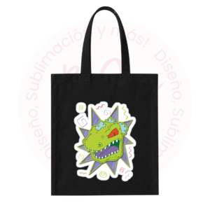 Tote Bag Negra - Reptar